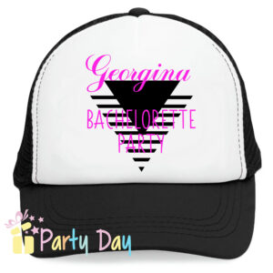 BACHELORETTE HAT Το τέλειο καπέλο για ένα Bachelorette Party. Η νύφη πρέπει να ξεχωρίζει !!! να φαίνεται ανά πάσα στιγμή από όλους όσους συναντά στο πάρτι. Στυλάτη νύφη και φίλες σε μία βραδιά που θα μείνει αξέχαστη... BACHELORETTE PARTY Καπέλο για τη νύφη και τις φίλες της. ΠΕΡΙΓΡΑΦΗ Καπέλο με δίχτυ κωδ.08594 Καπέλο με δίχτυ, Με Σφουγγάρι στο μέτωπο Περιγραφή: Καπέλο κλασικό καλοκαιρινό, καπέλα με δίκτυ Διαστάση Αντικειμένου: Περίμετρος 58 cm Ρυθμιζόμενο πλαστικό πίσω κούμπωμα. Χώρος Εκτύπωσης: 9 x 6,5 cml *Στο συγκεκριμένο καπέλο, Δεν γίνεται προσωποποίηση δηλαδή δεν τυπώνουμε ονόματα.
