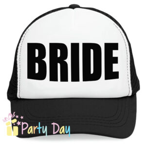 BACHELORETTE HAT Το τέλειο καπέλο για ένα Bachelorette Party. Η νύφη πρέπει να ξεχωρίζει !!! να φαίνεται ανά πάσα στιγμή από όλους όσους συναντά στο πάρτι. Στυλάτη νύφη και φίλες σε μία βραδιά που θα μείνει αξέχαστη... BACHELORETTE PARTY Καπέλο για τη νύφη και τις φίλες της. ΠΕΡΙΓΡΑΦΗ Καπέλο με δίχτυ κωδ.08594 Καπέλο με δίχτυ, Με Σφουγγάρι στο μέτωπο Περιγραφή: Καπέλο κλασικό καλοκαιρινό, καπέλα με δίκτυ Διαστάση Αντικειμένου: Περίμετρος 58 cm Ρυθμιζόμενο πλαστικό πίσω κούμπωμα. Χώρος Εκτύπωσης: 9 x 6,5 cml *Στο συγκεκριμένο καπέλο, Δεν γίνεται προσωποποίηση δηλαδή δεν τυπώνουμε ονόματα.