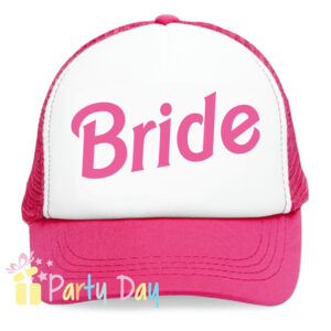 BACHELORETTE HAT Το τέλειο καπέλο για ένα Bachelorette Party. Η νύφη πρέπει να ξεχωρίζει !!! να φαίνεται ανά πάσα στιγμή από όλους όσους συναντά στο πάρτι. Στυλάτη νύφη και φίλες σε μία βραδιά που θα μείνει αξέχαστη... BACHELORETTE PARTY Καπέλο για τη νύφη και τις φίλες της. ΠΕΡΙΓΡΑΦΗ Καπέλο με δίχτυ κωδ.08594 Καπέλο με δίχτυ, Με Σφουγγάρι στο μέτωπο Περιγραφή: Καπέλο κλασικό καλοκαιρινό, καπέλα με δίκτυ Διαστάση Αντικειμένου: Περίμετρος 58 cm Ρυθμιζόμενο πλαστικό πίσω κούμπωμα. Χώρος Εκτύπωσης: 9 x 6,5 cml *Στο συγκεκριμένο καπέλο, Δεν γίνεται προσωποποίηση δηλαδή δεν τυπώνουμε ονόματα.