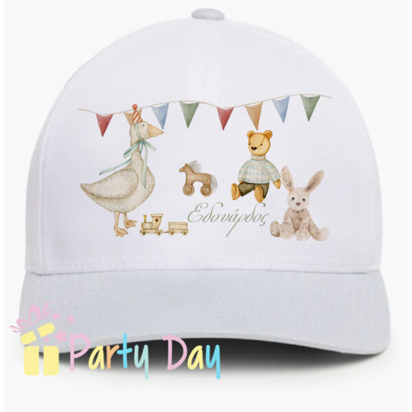 Καπέλα με όνομα, η εκτύπωση φωτογραφίας στα καπέλα γίνεται με ειδικό τρόπο για να αντέχουν στο πλύσιμο στο πλυντήριο. ή πίσω, καπελα με φωτογραφια, καπελα με ονόματα, καπελα με σχέδια, καπελα με λογότυπο, καπελα με σκίτσα, καπελα για δώρο, καπελα για την παραλια, καπελα για βάπτιση, ΚΑΠΕΛΑ, καπελα, καπελα για σχολεια, καπελα για εκθεσεις, καπελα προσωπικου, Διαφημιστικα καπελα, ΔΙΑΦΗΜΙΣΤΙΚΑ ΚΑΠΕΛΑ, ΕΚΤΥΠΩΣΗ ΣΕ ΚΑΠΕΛΑ Το τέλειο καπέλο για ένα Βάπτιση και για μπομπονιέρα. ΠΕΡΙΓΡΑΦΗ Κωδικός:κωδ.02550 ΛΕΥΚΑ Ή ΜΕ ΓΕΙΣΟ  ΧΡΩΜΑΤΙΣΤΟ ΚΑΠΕΛΑ ΒΑΠΤΙΣΗΣ ΛΕΥΚΑ Ή ΜΕ ΓΕΙΣΟ KAB.5550 Περιγραφή: Καπέλο κλασικό καλοκαιρινό Διαστάση Αντικειμένου: Περίμετρος 58 cm Ρυθμιζόμενο πλαστικό πίσω κούμπωμα. Χώρος Εκτύπωσης: 9 x 6,5 cml Χρόνος παράγωγης: 3 μέρες Χρόνος παράδωσης: 4 μέρες