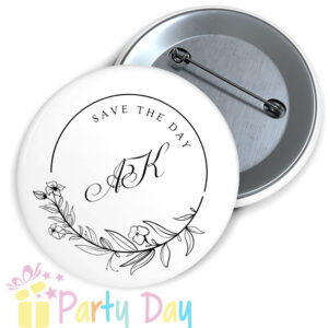 Κονκάρδες Γάμου Save The Day KG 668. Kονκάρδα γάμου Save the Date Η κονκάρδα είναι ένα υπέροχο αναμνηστικό για να θυμάστε εσείς και oι καλεσμένοι σας Το μυστήριο του γάμου σας.Ιδανικό για μαρτυρικά ,με ζωηρά χρώματα και υπέροχα σχέδια προσωποποιημένα με το όνομα του ζευγαριού και την ημερομηνία του μυστηρίου.Κονκάρδες γάμου για τους καλεσμένους. Μοιράστε κονκάρδες στην εκκλησία σαν μαρτυρικά ή στην δεξίωση του γάμου σας. Μηνύματα αγάπης και σχέδια για κάθε χαρακτήρα.Μεγάλες Προσφορές Σε Κονκάρδες.THANK you ΚΟΝΚΑΡΔΕΣ ΓΑΜΟΥ. Προσωποποιημένες μεταλλικές κονκάρδες γάμου Save the Date με τα ονόματα του ζευγαριού και ημερομηνία του γάμου τους! Υπέροχο δώρο για τους καλεσμένους σας για να θυμούνται για πάντα αυτη την υπέροχη στιγμλη του γάμου σας.Wedding badge Εξατομικευμένη Κονκάρδα γάμου. Κονκάρδα για γάμο με ονόματα και ημερομηνία. ΠΕΡΙΓΡΑΦΗ Διάσταση κονκάρδας: διάμετρο 3,7 cm - 4,4 cm Κούμπωμα:   Παραμάνα -Καρφίτσα Ποιότητα:  Μεταλλική  Το προϊόν έχει ελάχιστη ποσότητα 10 τεμ.