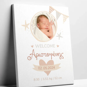 Τελάρο καμβά με Δική σας εκτύπωση. Ανεβάστε ,φωτογραφία ,σχέδιο ,κείμενα quotes. Oι πίνακες μπορεί να διακοσμήσουν το παιδικό δωμάτιο το σαλόνι να το κάνετε δώρο στη γιαγιά ή στον παππού, με τη φωτογραφία του παιδιού σας ,του γάμου σας με παιδικούς ήρωες με σημαντικές στιγμές στη ζωής σας. ΠΕΡΙΓΡΑΦΗ Κωδικός: Κωδ. 5354 Βάρος : 0.100kg Διαστάσεις: 30Χ40CM  - 40X40CM ΕΚΤΥΠΩΣΗ : ΕΓΧΡΩΜΗ Πίνακας σε Τελάρο - Καμβά με Δική σας εκτύπωση κωδ.5354 Χρόνος Παραγωγής: 5 - 7Ημέρες